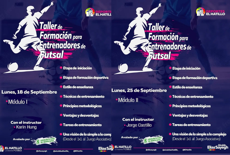 CDM El Hatillo realizará taller de formación para entrenadores de Futsal