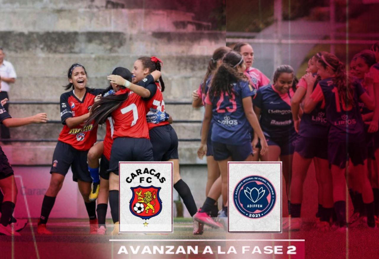 Caracas F.C Y Adiffem representarán a Distrito Capital en la Fase 2 de la Liga de Desarrollo Femenino