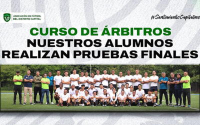 Alumnos del Curso de Árbitros realizaron evaluaciones finales físicas y teóricas