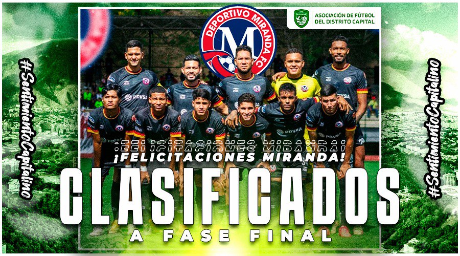 Deportivo Miranda inscribió su nombre en la Fase Final de la Liga FUTVE 2