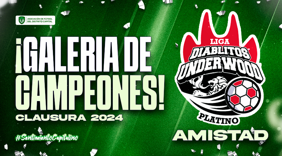 Galería de campeones – Copa Amistad Liga Diablitos Underwood Platino