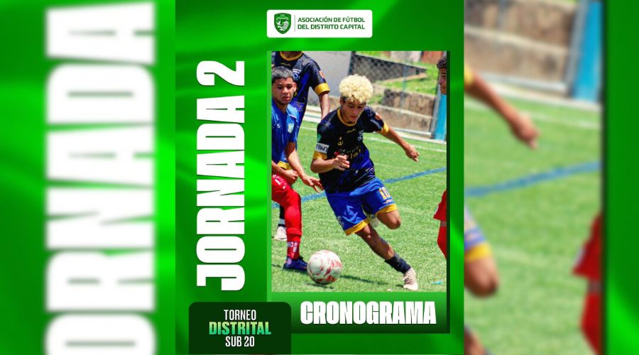 Cronograma – Jornada 2 (Torneo Distrital Sub 20)