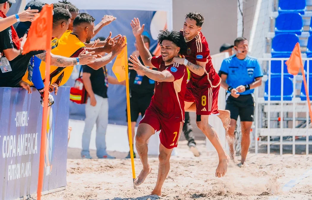 Venezuela por la victoria ante Argentina en la Copa América de Fútbol Playa