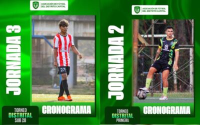 Cronograma – Primera y Sub 20 Distrital