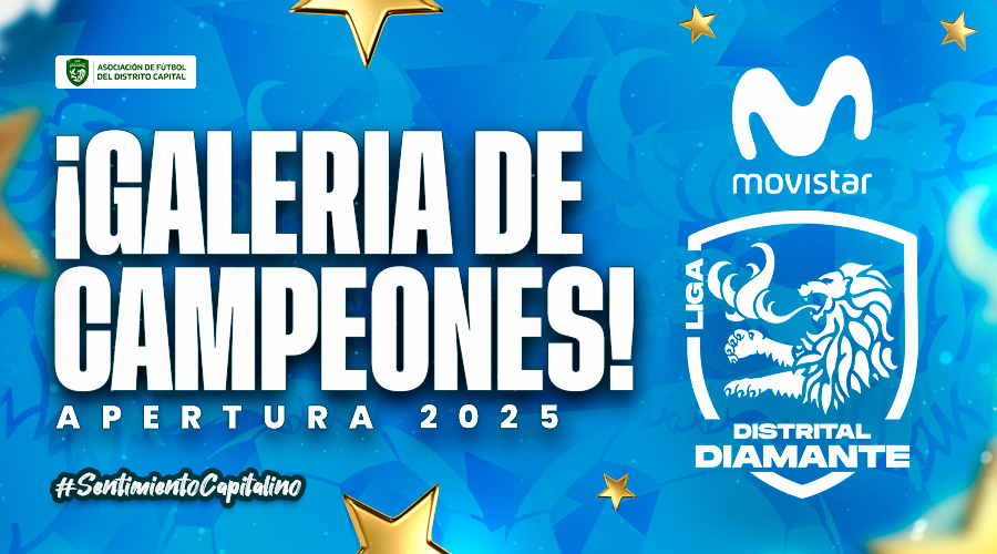 Galería de campeones – Liga Movistar Diamante (Torneo Apertura 2025)