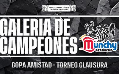 Galería de campeones – Copa Amistad (Liga Munchy Azabache)