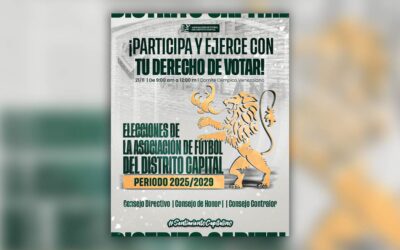 ¡A votar! Futbol del Distrito Capital decide su futuro para el periodo 2025-2029