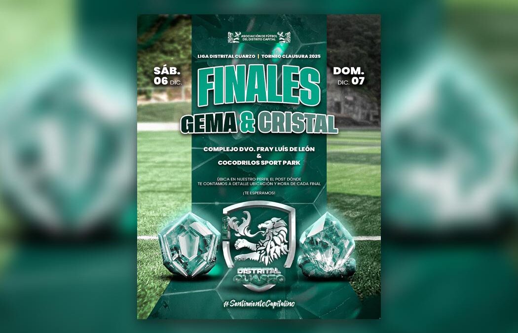 Liga Distrital Cuarzo tendrá fiesta de goles con las Finales de División Gema