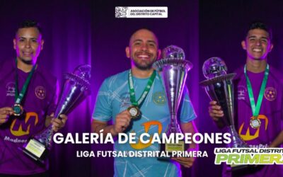 Galería de campeones – Liga Futsal Distrital Primera (Torneo Clausura)
