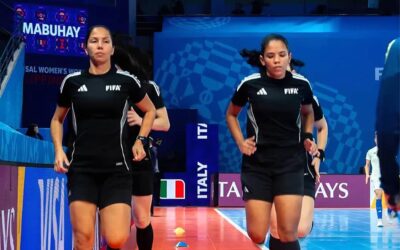 Oriana Zambrano y Tayana Moreno nominadas a mejores árbitras del futsal