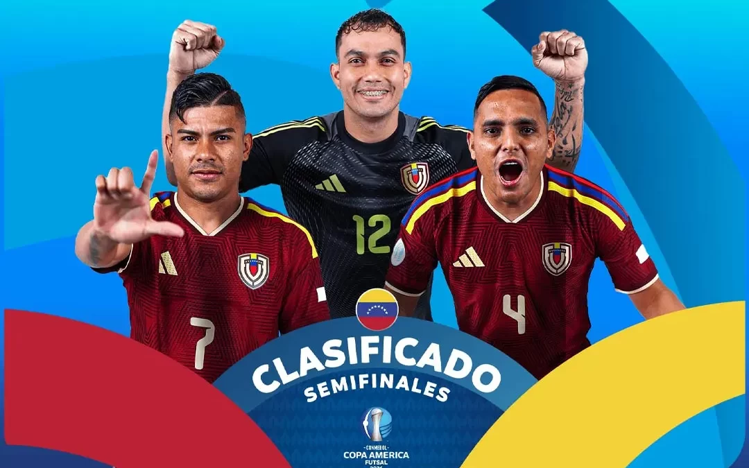Venezuela semifinalista de la Copa América Futsal 2026 al derrotar a Bolivia 6-2