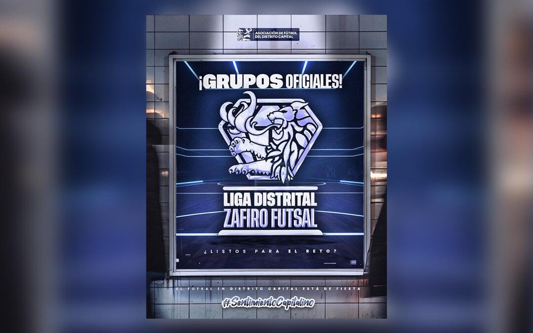 Liga Distrital Zafiro Futsal tiene grupos definidos en sus tres categorías
