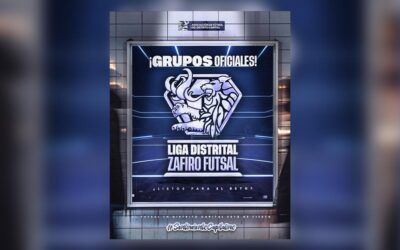 Liga Distrital Zafiro Futsal tiene grupos definidos en sus tres categorías