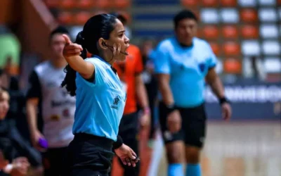 Árbitra Capitalina Tayana Moreno brilló en la Copa Libertadores de Futsal 2026 en Brasil