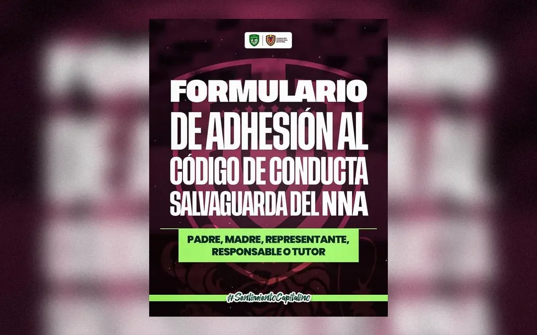 Formulario de Adhesión al Código de Conducta Salvaguarda del NNA