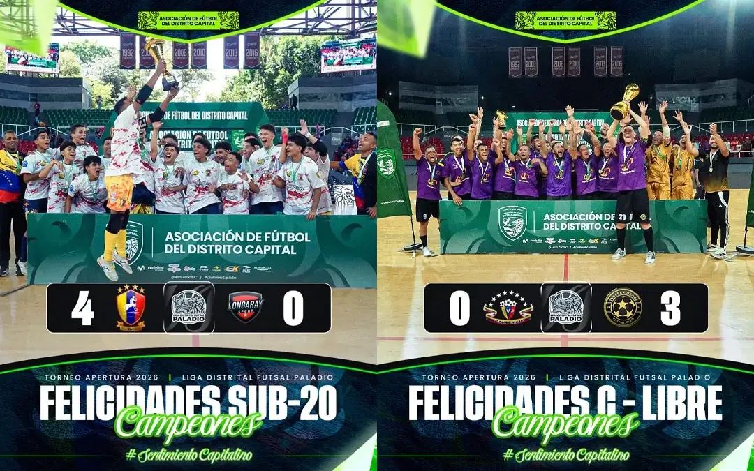 Liga Distrital Paladio Futsal muestra con orgullo sus Monarcas del Torneo Apertura