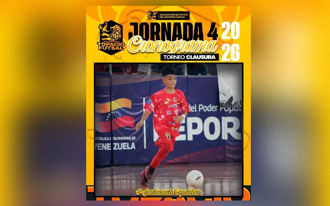 En acción la Cuarta Fecha del Clausura en la Liga Distrital Topacio de Futsal