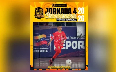 En acción la Cuarta Fecha del Clausura en la Liga Distrital Topacio de Futsal