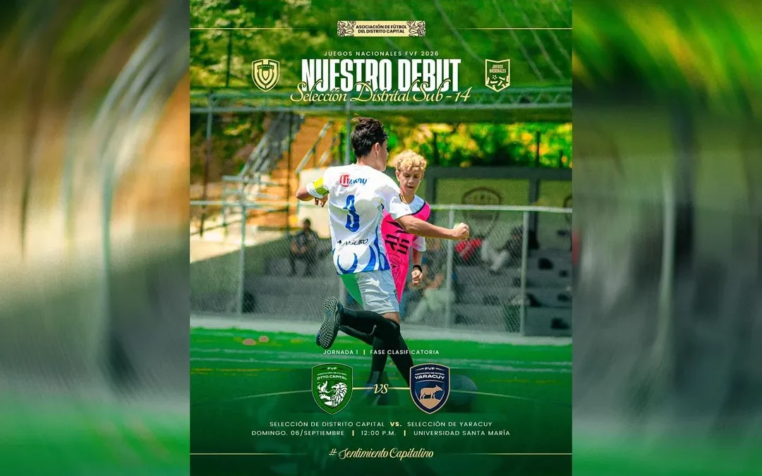 Selección Sub 14 de Distrito Capital debutará en casa ante Yaracuy este domingo
