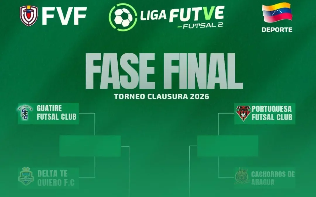 Tres clubes afiliados dirán presente en la Fase Final de Liga FUTVE Futsal 2