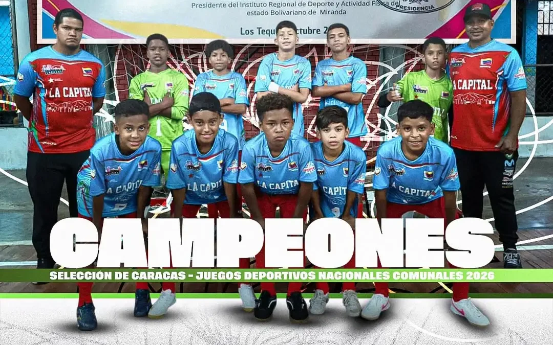 Selección Futsal de Caracas Campeón de Zona Central de los IV Juegos Comunales