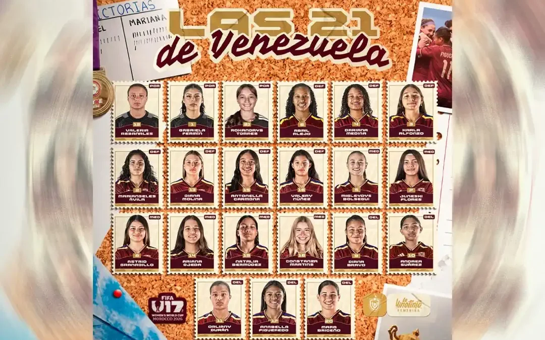 Definida Selección Vinotinto Femenina Sub 17  que estará en el Mundial de Marruecos